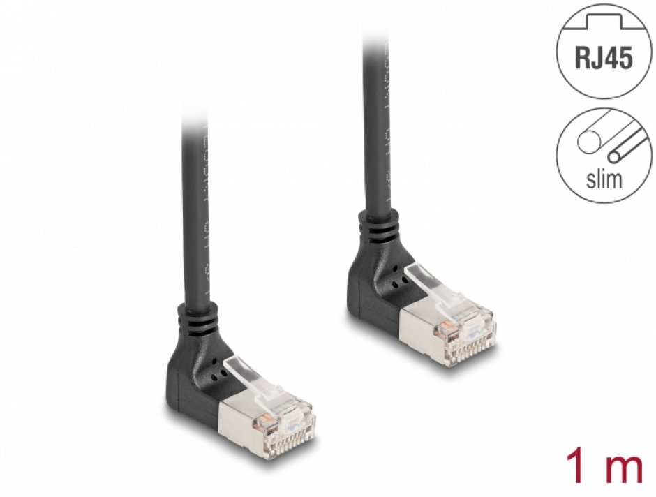 Cablu RJ45 Cat.6A S/FTP Slim 2m Delock