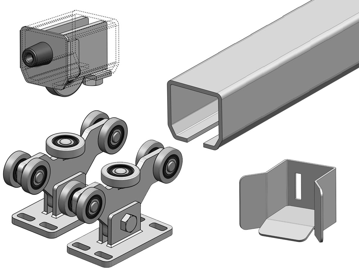 Kit Feronerie Poarta Autoportanta 550KG Atu tech