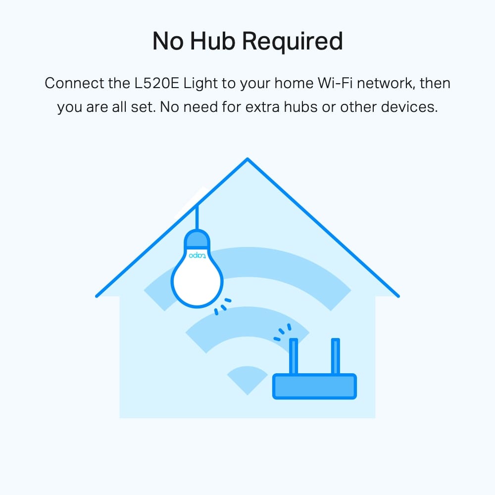 Bec Smart TP-Link Tapo L520E E27 WiFi, Lumina Naturala, 806lm - imagine 6