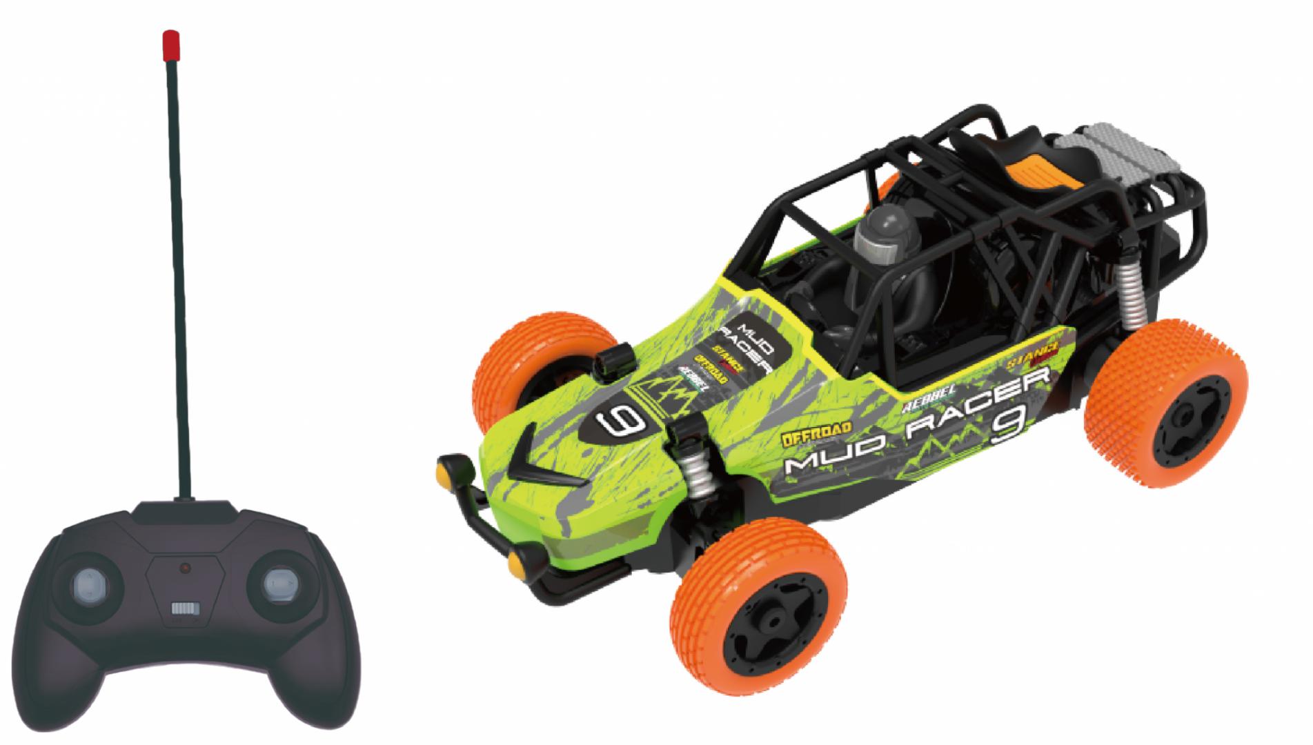 Masinuta Telecomanda Nitro Racer 1/24 Verde - 14 km/h