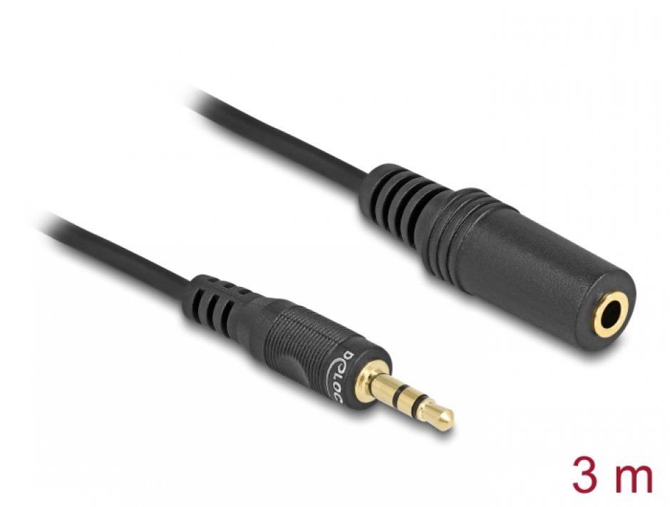 Cablu Audio Prelungitor Jack 3.5mm Delock 3m