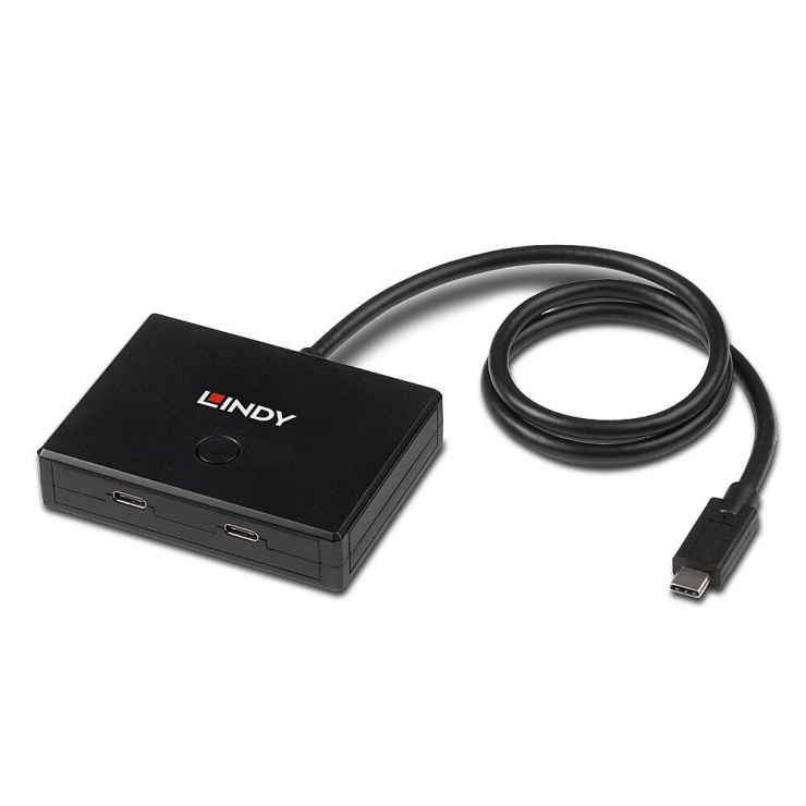 Switch USB-C Bidirectional 4K Lindy, 2 Porturi