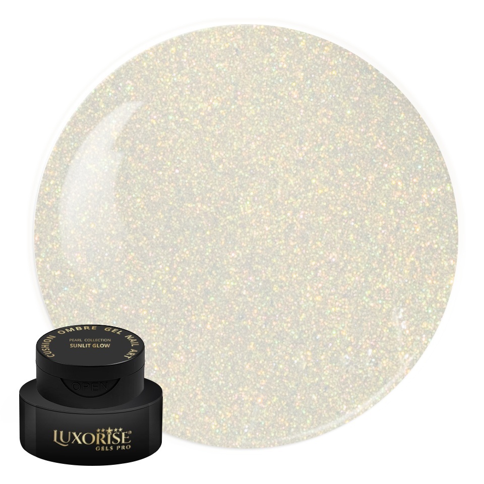 Gel UV Nail Art Babyboomer LUXORISE Cushion Ombre Pearl - Sunlit Glow, 2ml