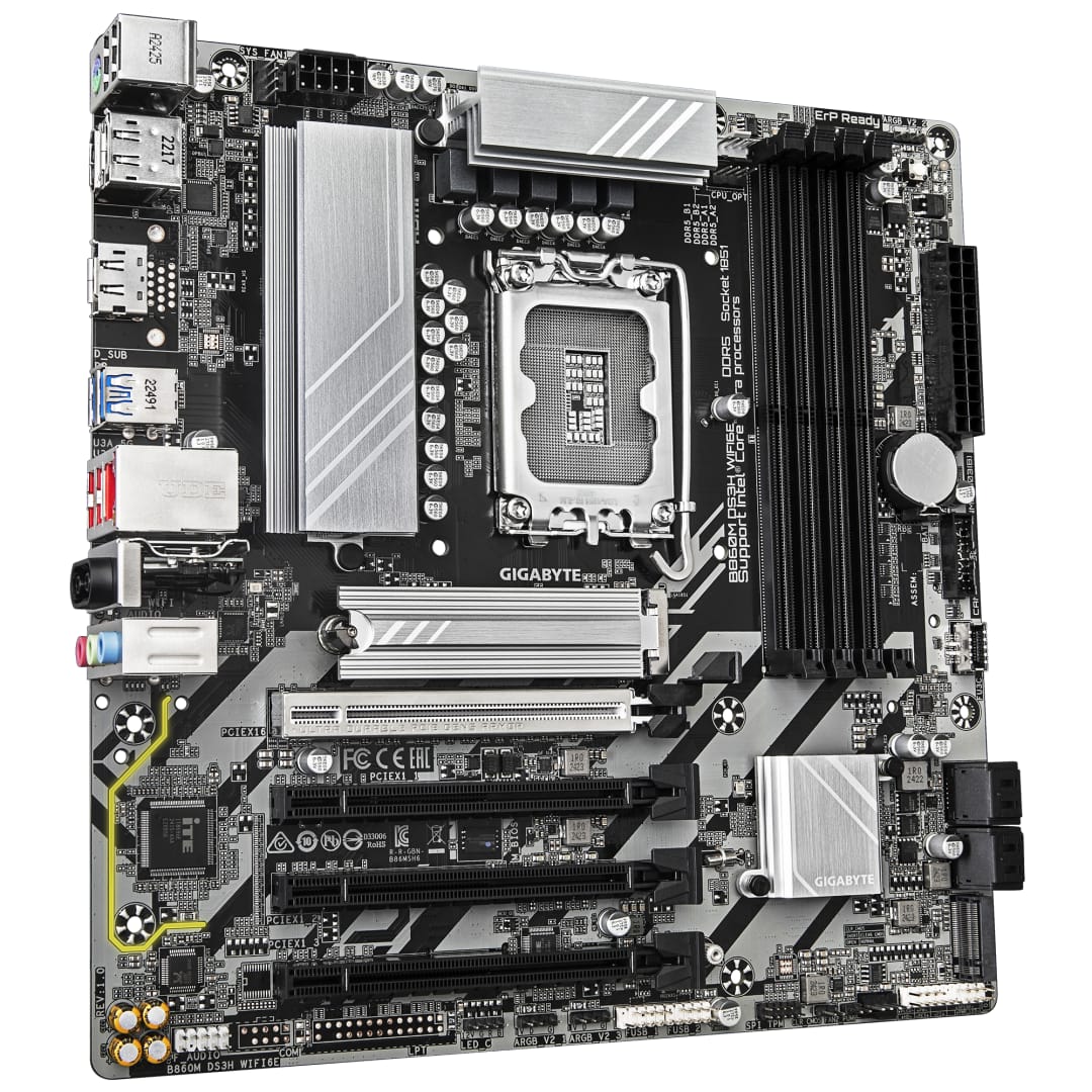 Placă de bază Gigabyte B860M DS3H WiFi 6E LGA1851 mATX - imagine 4