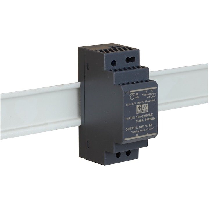 Sursă Mean Well HDR-30-12, 12V, 30W, șină DIN