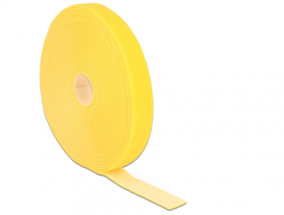 Rola arici galbenă 10m x 20mm Delock