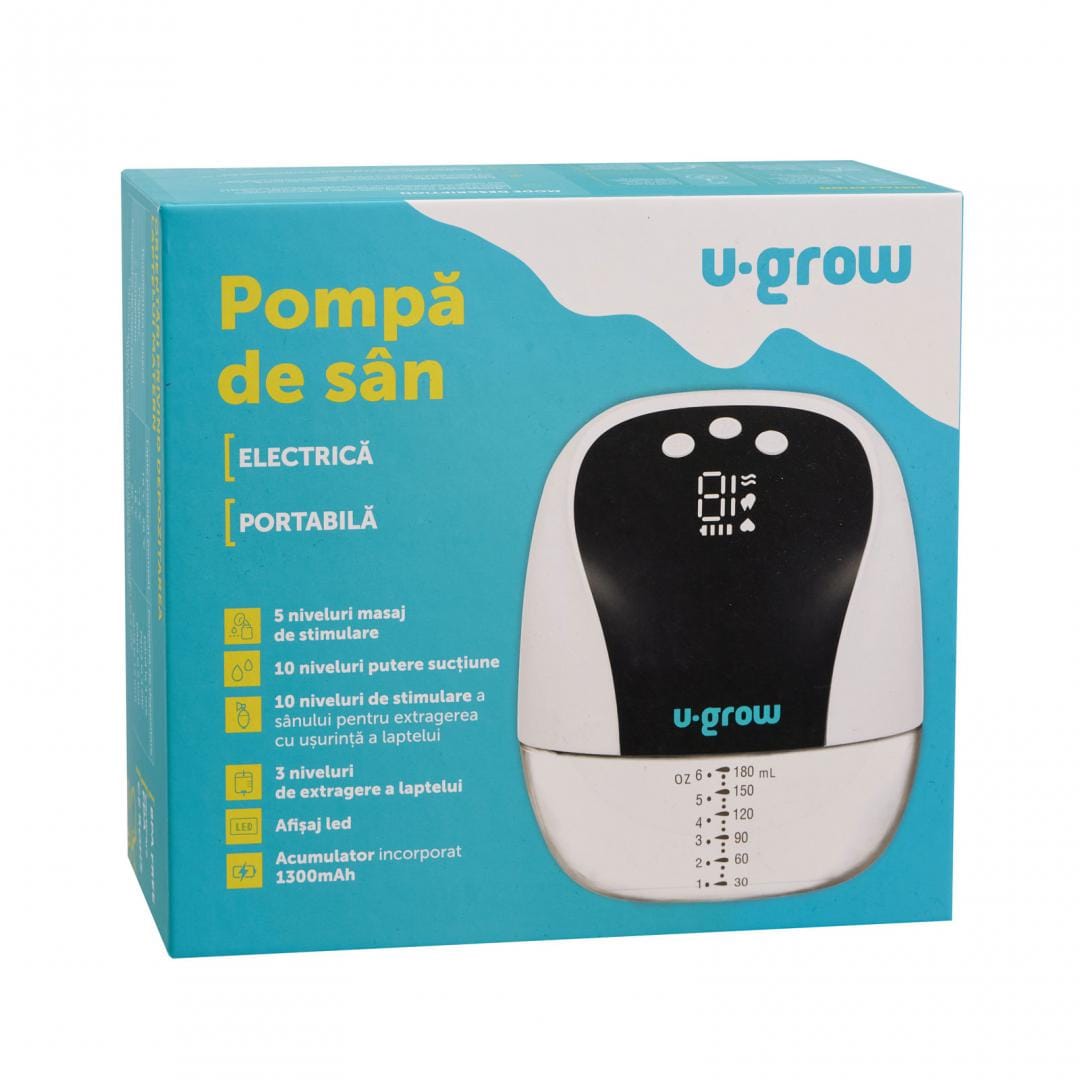 Pompă Sân Electrică U-GROW Portabilă 180ml - 10 Niveluri - imagine 18
