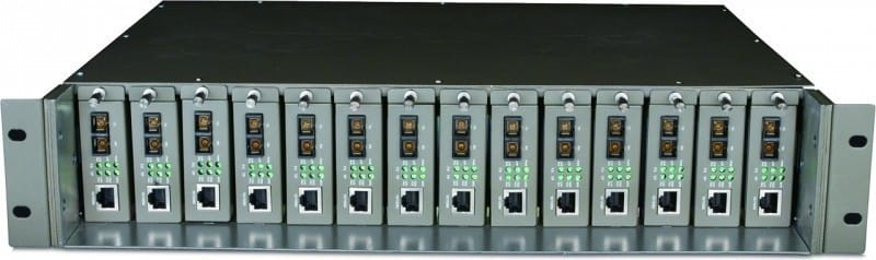 Carcasă Șasiu TP-LINK TL-MC1400 14 Sloturi Rack 19 Inch - imagine 2