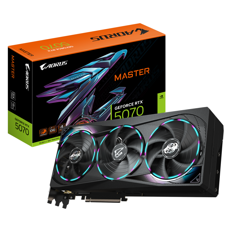 Placă Video RTX 5070 AORUS MASTER 12GB GDDR7 GIGABYTE