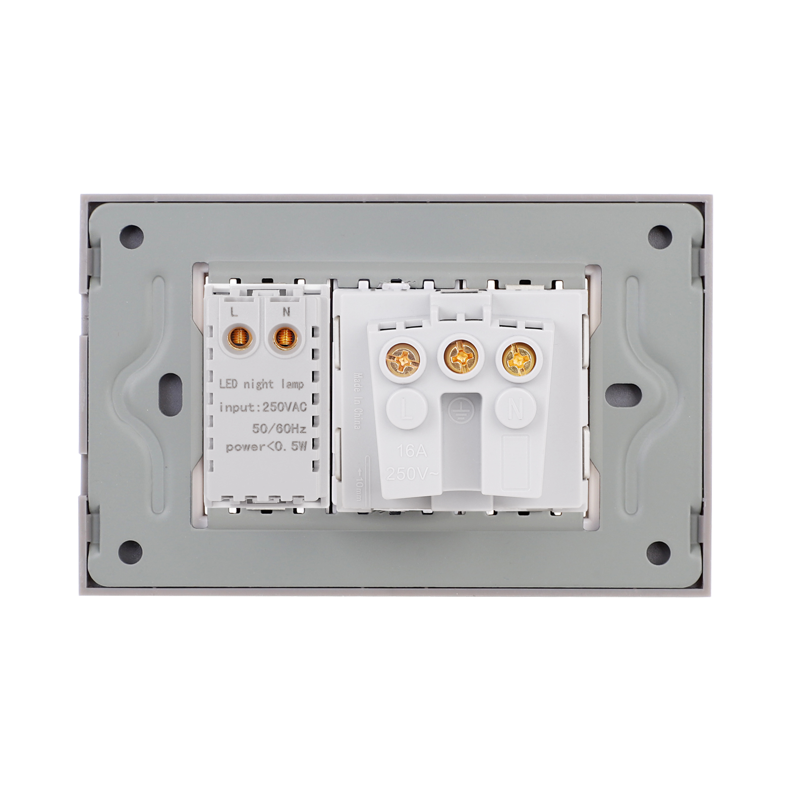 Priza Schuko cu Lampa de Veghe si Rama Sticla 3M LUXION - imagine 16