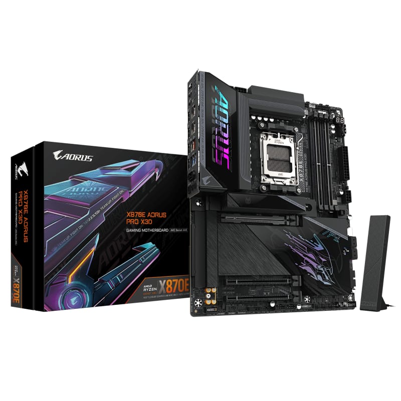 Placă de bază GIGABYTE X870E AORUS PRO X3D | AMD AM5, Wi-Fi 7 - imagine 2