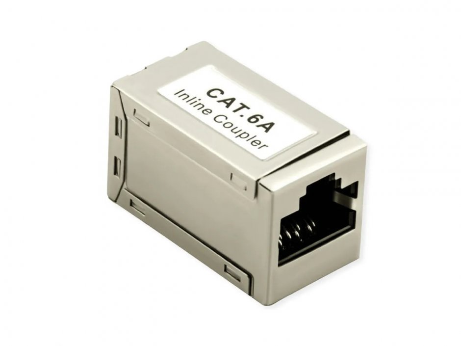 Cupla RJ45 Cat.6A Ecranată Roline, Prelungire Cablu Rețea