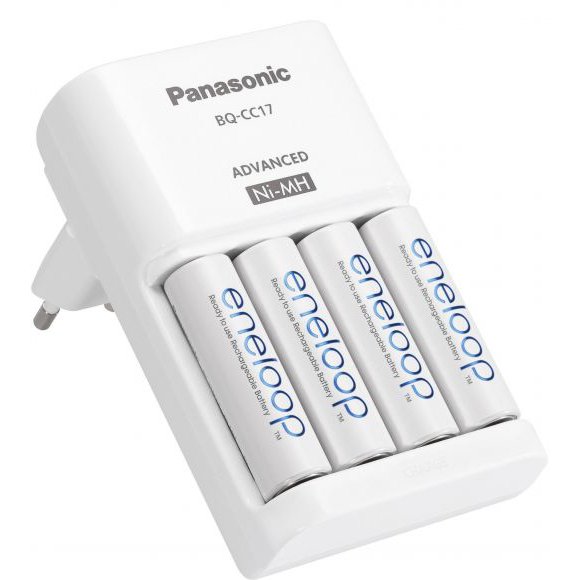 Set 4 Baterii Eneloop 2000mAh + Încărcător