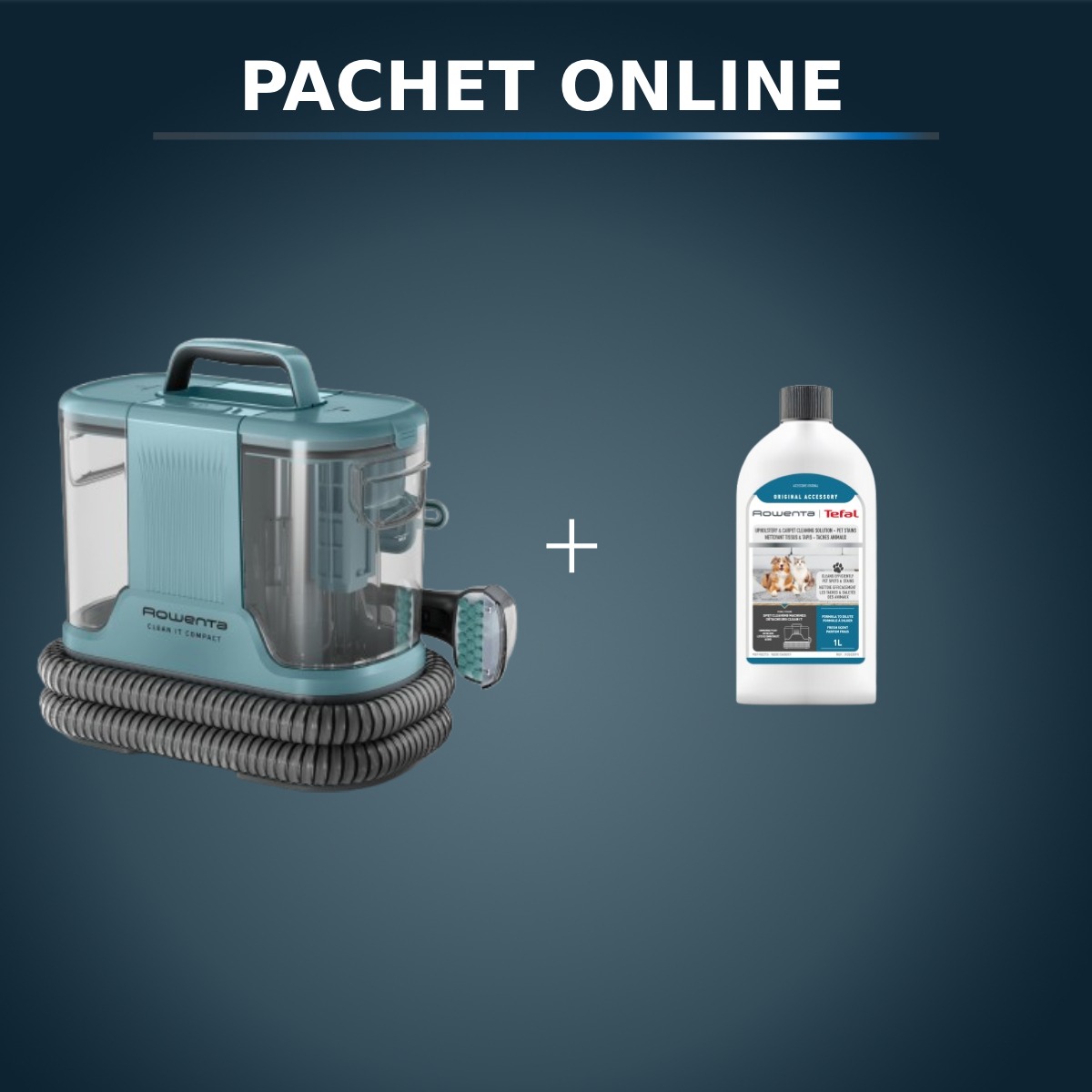Pachet Rowenta Aspirator cu Spalare Compact