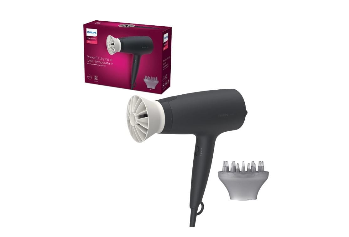 Uscator de Par Philips 3000 BHD302/30, 1600W, ThermoProtect - imagine 2