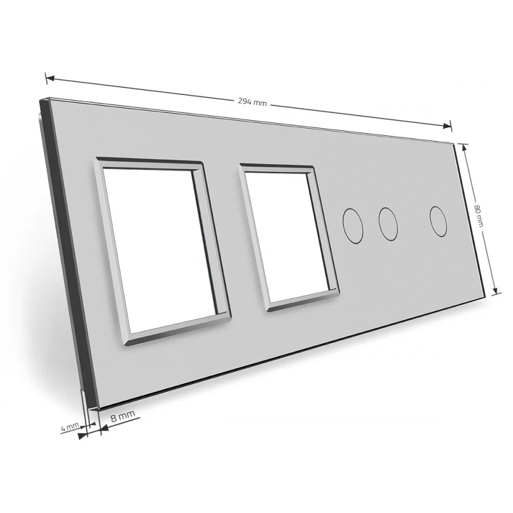 Panou Sticla Livolo Modular Simplu+Dublu+2 Prize - imagine 12