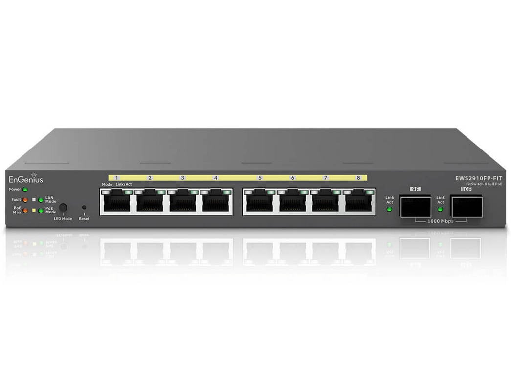 EnGenius EWS2910FP-Fit Switch 8 Porturi POE+ 110W