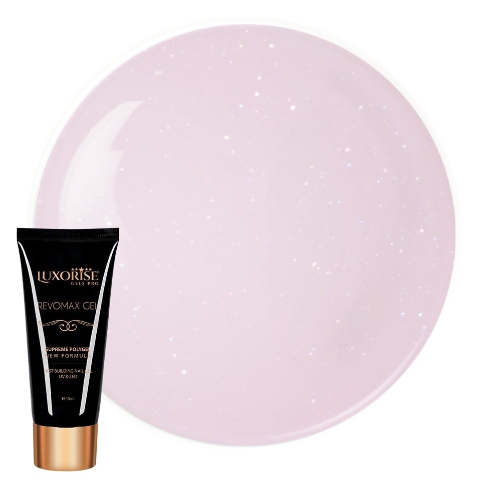 Polygel Luxorise Blush Cream 15ml - Modelare Ușoară