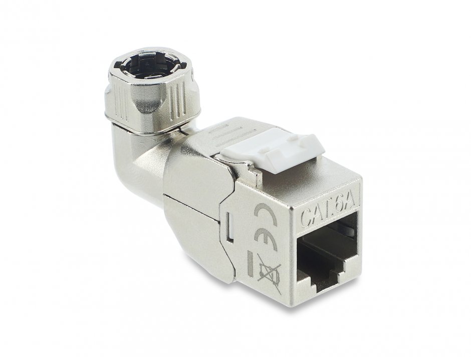 Modul Keystone RJ45 Cat.6A Toolfree 90° Delock