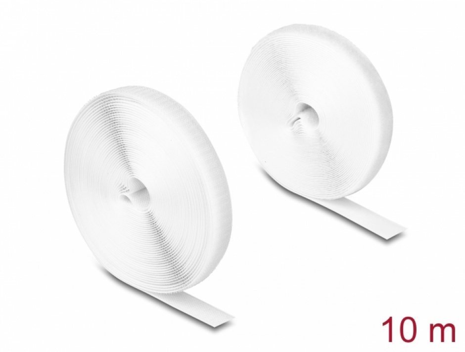 Rola cu arici 10m Alb, Delock 20920