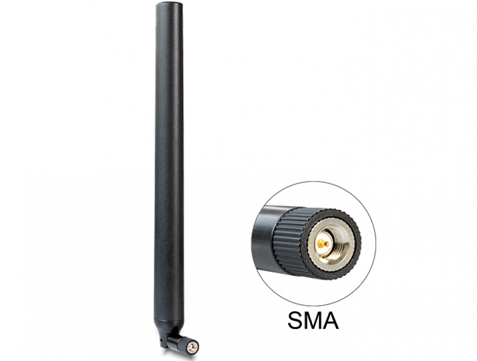 Antena LTE Delock SMA Plug, Omnidirecțională