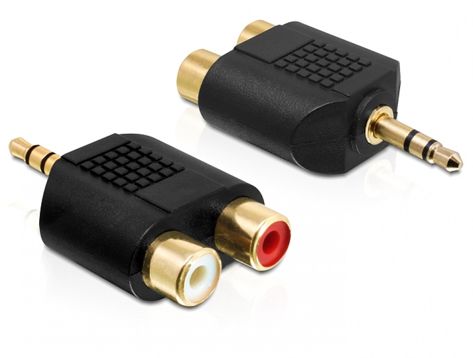 Adaptor Audio 3.5mm la 2x RCA Delock