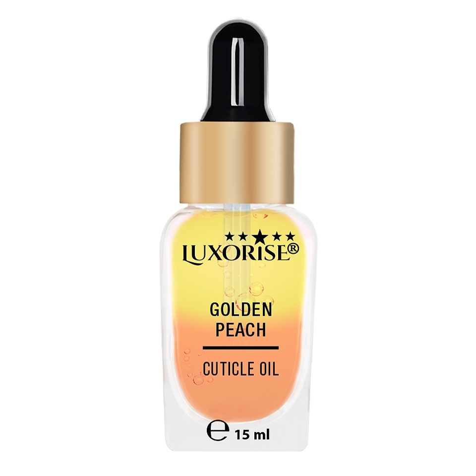 Ulei Cuticule Bifazic Golden Peach Luxorise 15ml