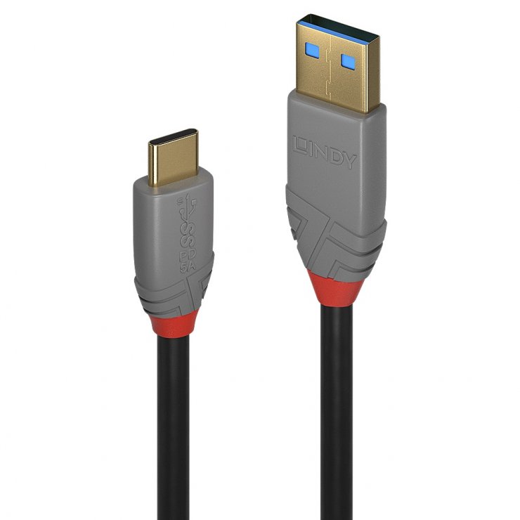 Cablu USB 3.2-C 3m Lindy 100W, 10Gbps