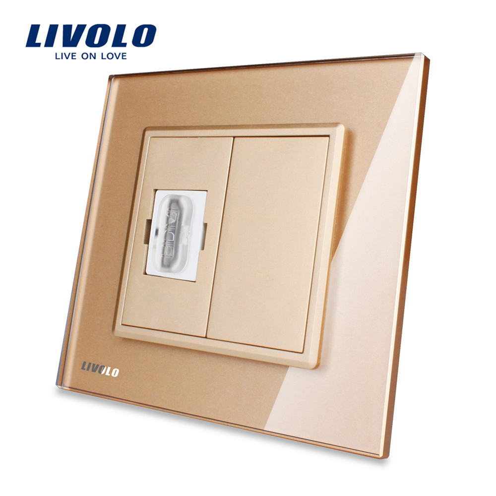 Priză HDMI Livolo cu ramă sticlă | Design modern - imagine 13