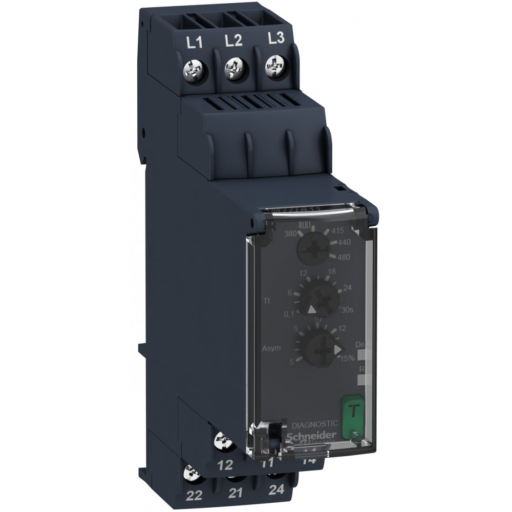 Releu Control Faze Schneider RM22TA33, 380-480Vca
