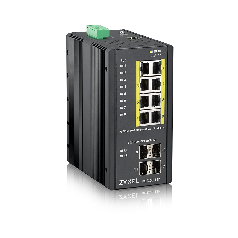 Switch Zyxel RGS200-12P PoE Managed - 12 Porturi Gigabit - imagine 5