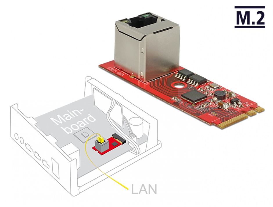 Convertor Delock M.2 la RJ45 Gigabit LAN