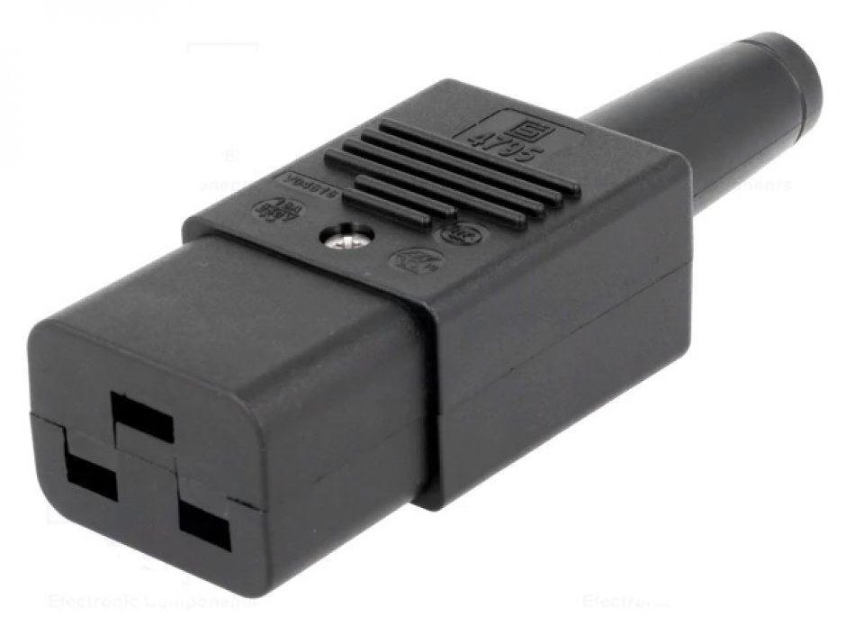 Conector C19 OEM 16A, Alimentare Sigură