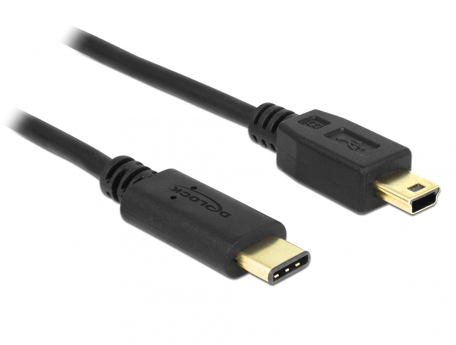 Cablu USB-C la Mini USB-B 0.5m Delock