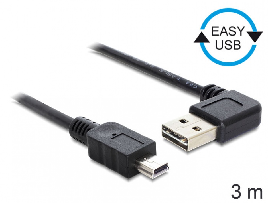 Cablu Delock Mini USB 2.0 Easy-Connect 3m
