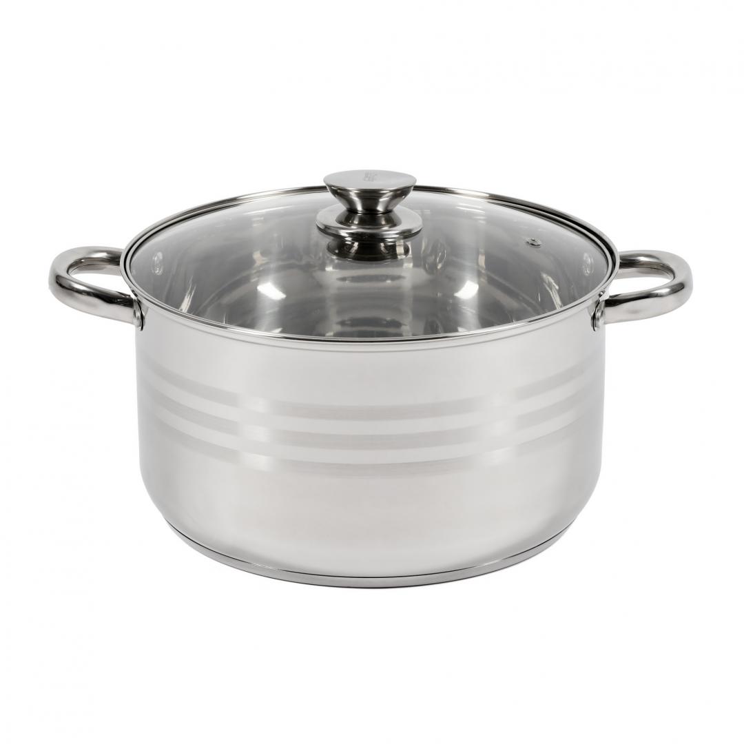 Semioală Heinner Myra 7L, Inox, cu Capac - 26x14,5 cm