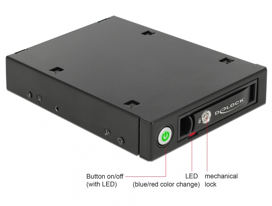 Rack Mobil Delock 3.5" pentru SSD U.2 NVMe SATA