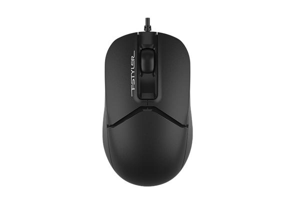 Mouse A4tech FM12 Black cu fir, optic 1600 DPI - USB
