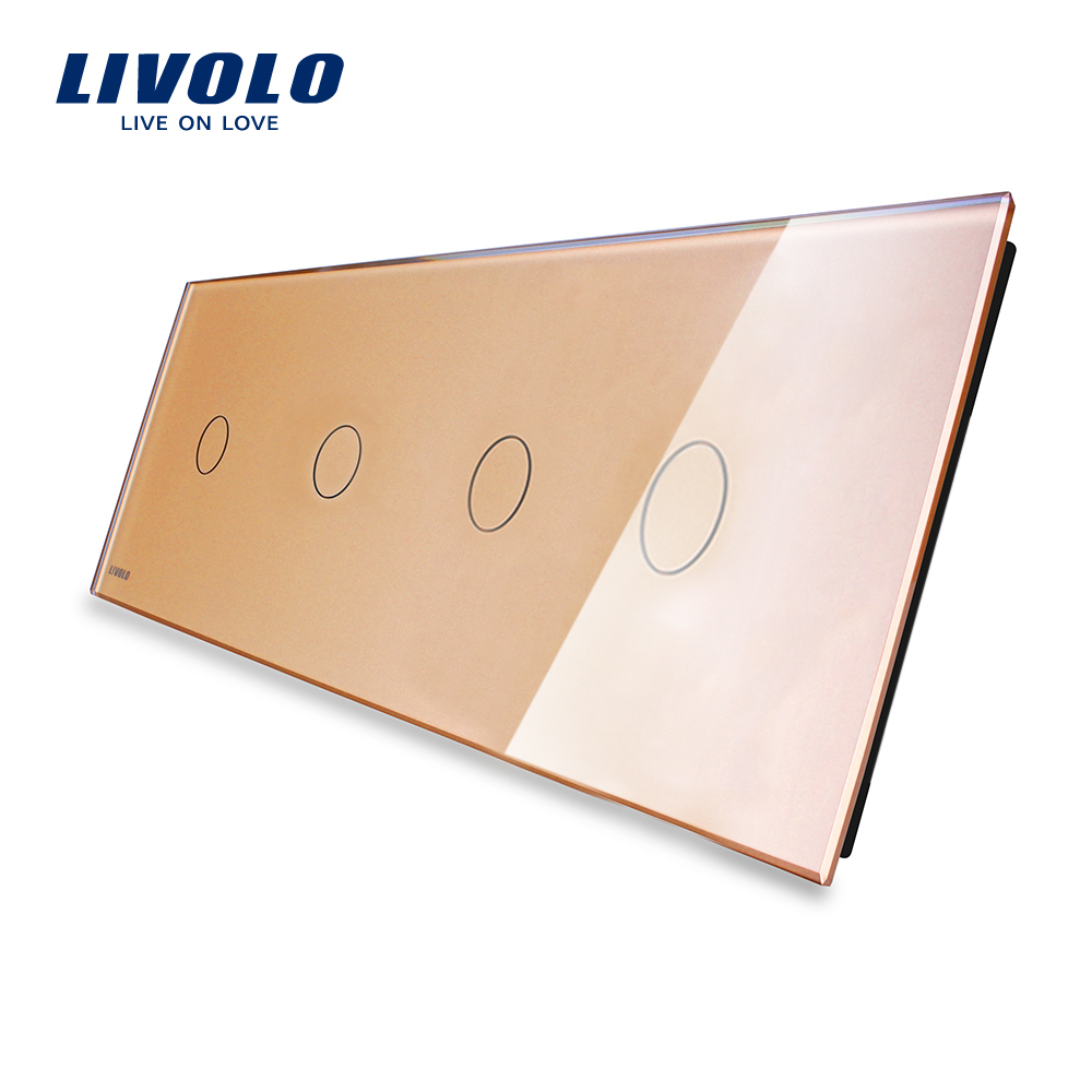 Panou 4 intrerupatoare Livolo Touch Sticla - imagine 4