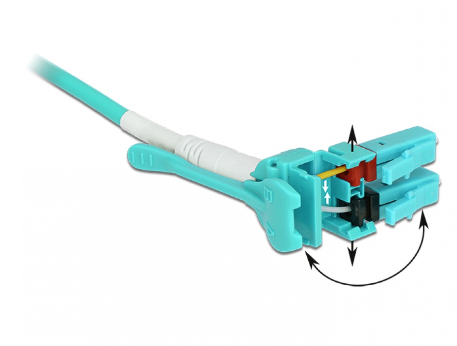 Cablu Fibra Optica Delock LC-LC OM3 5m Uniboot