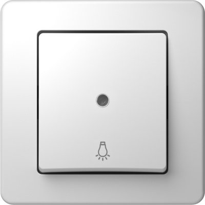 Buton Simplu TEM 10A Alb | Ekonomik IP20 - imagine 1