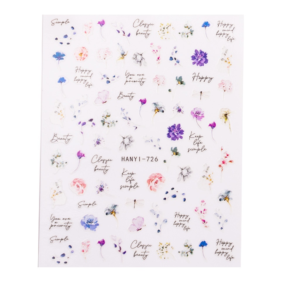 Abtibild Unghii SensoPRO Happy Blooms