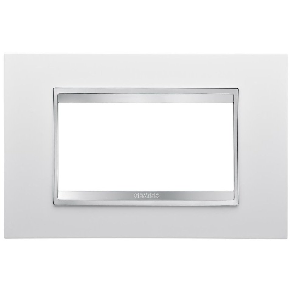 Rama 4 module Gewiss Chorus Lux, alb