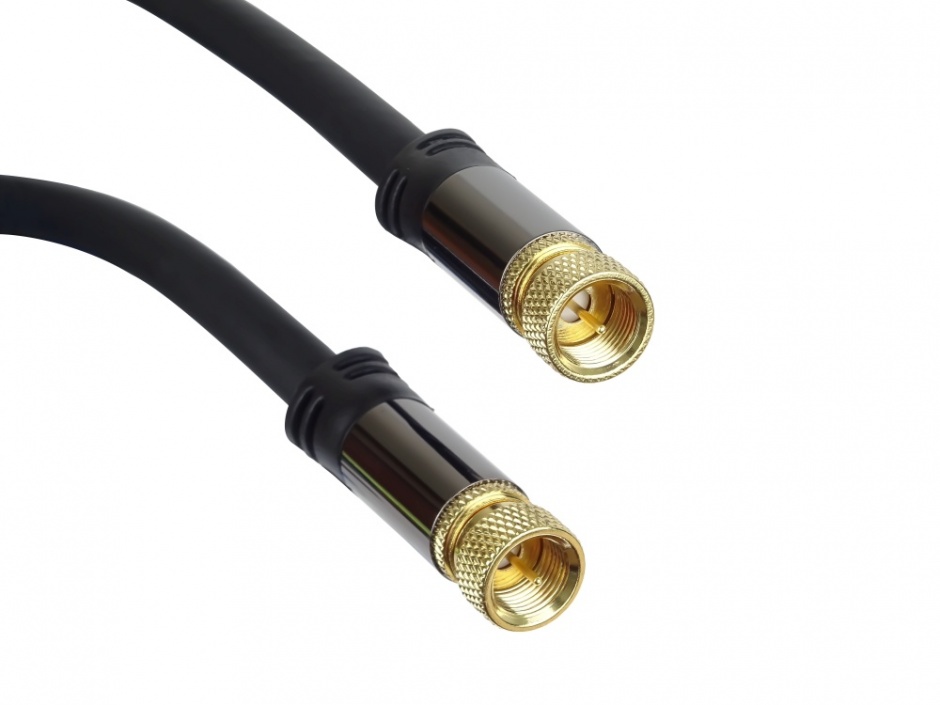Cablu Coaxial F T-T 5m, 75 Ohm, Ecranare 135dB