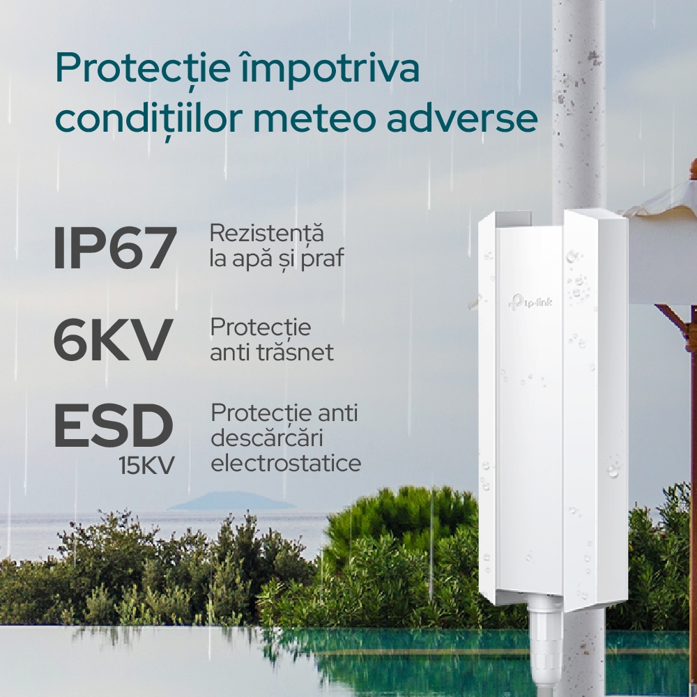 Access Point TP-LINK EAP623-OUTDOOR AX1800 WiFi 6 Exterior - imagine 7