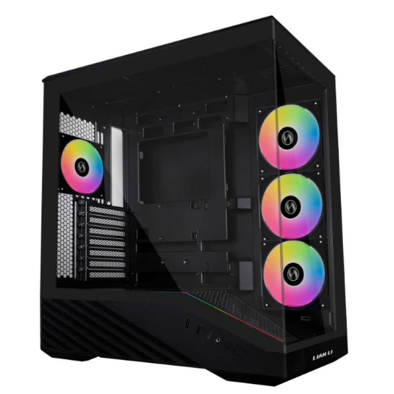 Carcasă Gaming Lian Li V100 RGB Neagră - Sticlă Temporată