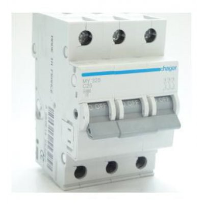 Siguranta Hager 3P 25A C, 4.5kA