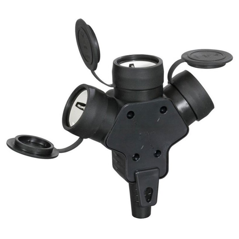 Cupla Tripla Cauciuc ATRA 7125, IP44, 16A