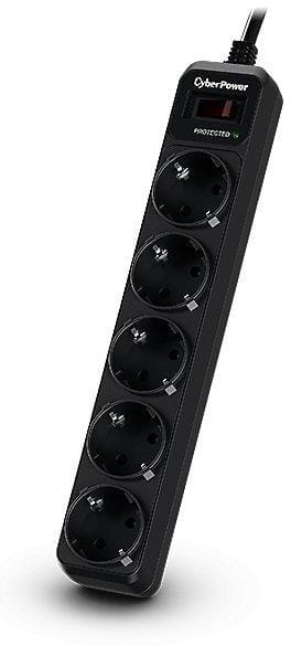 Prelungitor CyberPower 5 Prize Schuko 1.8m 10A Protecție Supratensiune - imagine 2