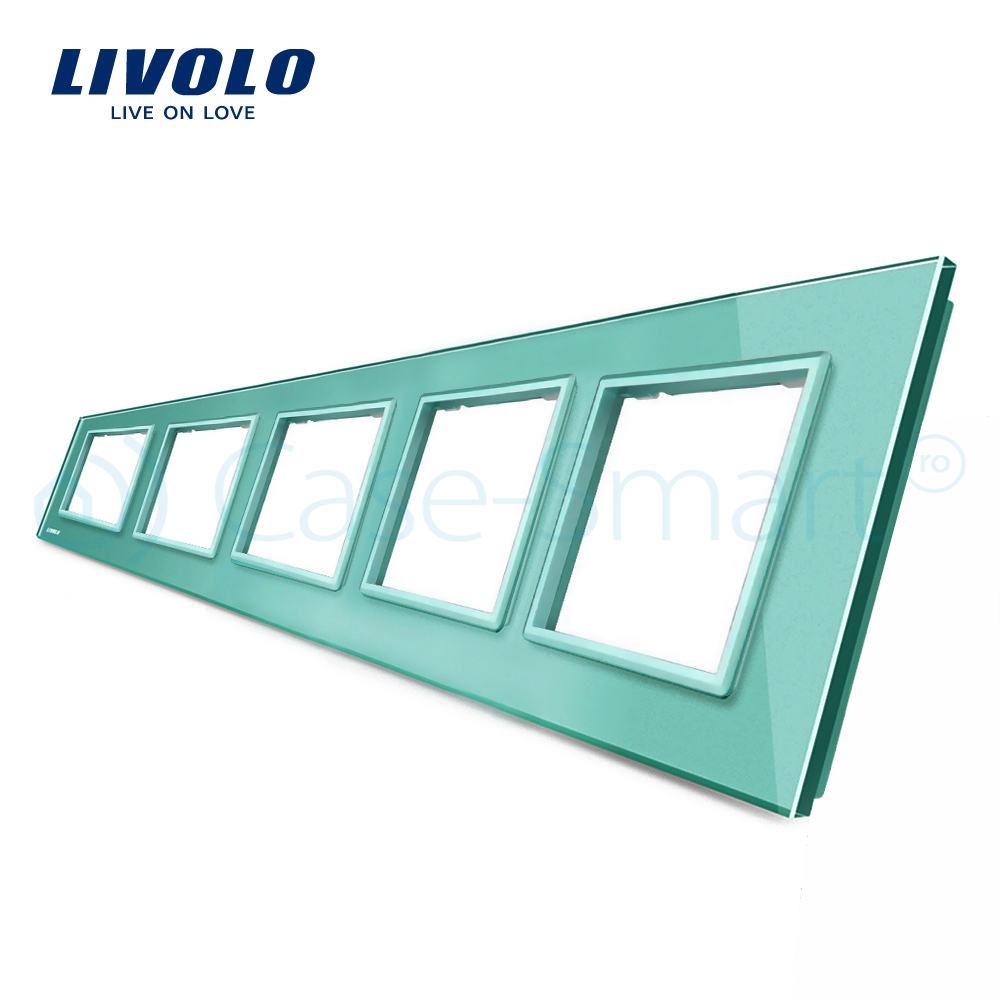 Rama Cvintuplă Sticlă Livolo, Panou Crystal - imagine 11